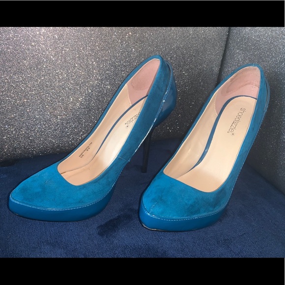 Teal Blue High Heels - Picture 3 of 7